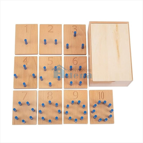 Adena Montessori Nail board for mathematics learning Tiles Montessori Toys for Kindergarten