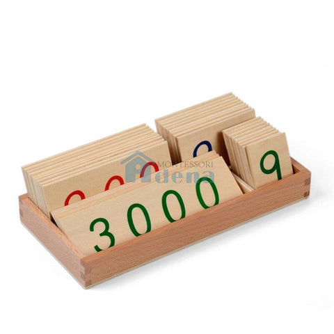 Large Wooden Number Cards With Box (1-3000)	C053