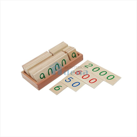 Small Wooden Number Cards With Box (1-9000)	C055