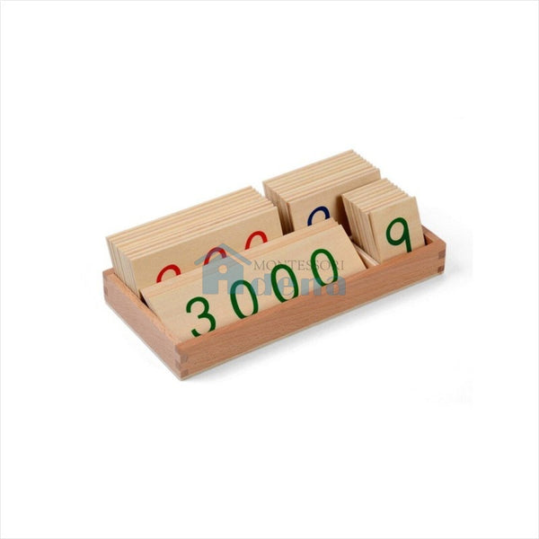 Small Wooden Number Cards With Box (1-3000)	C056