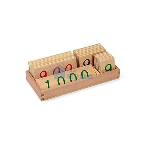 Small Wooden Number Cards With Box (1-1000)	C057