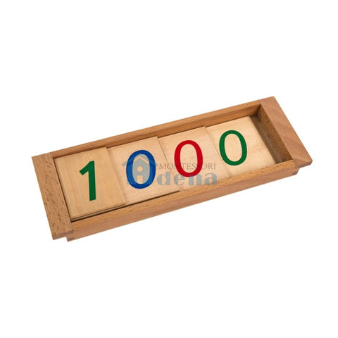 Large Wooden Number Cards With Box (1-1000)	C306