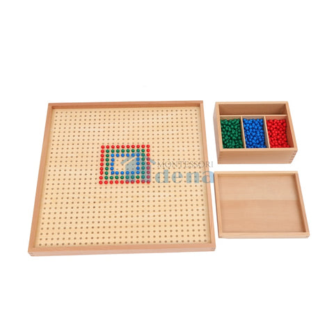 Wooden Peg Board with Plastic Pegs