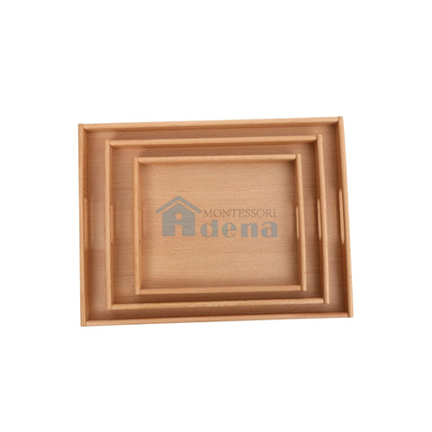 Wooden Trays  -Set of 3