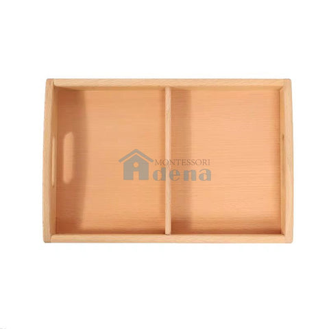 Wooden Medium Tray with Compartments