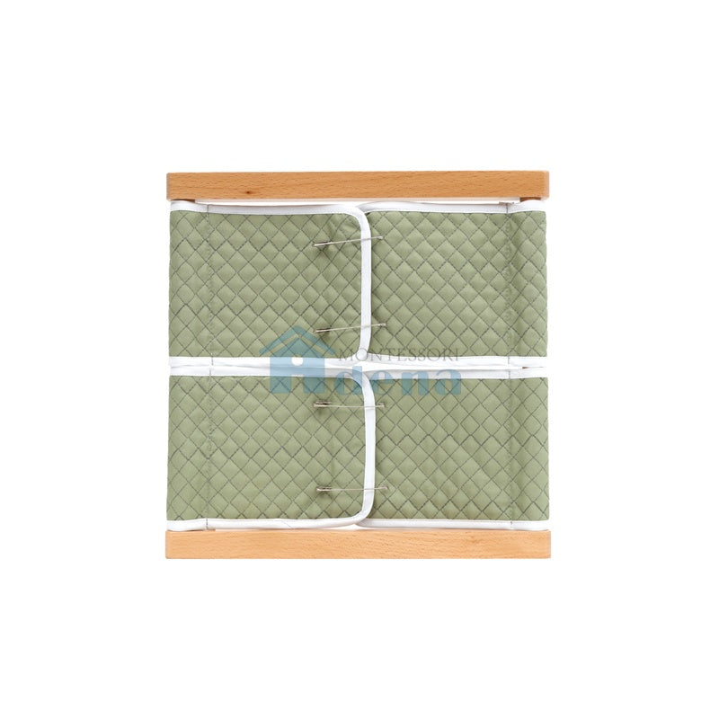 Adena Montessori Frame Educational Toy Safety Pins Dressing Frame