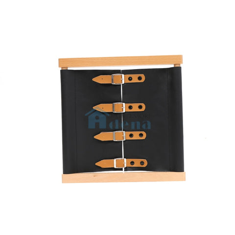 Adena Montessori Practical Life Activity Buckles Dressing Frame Made of leather