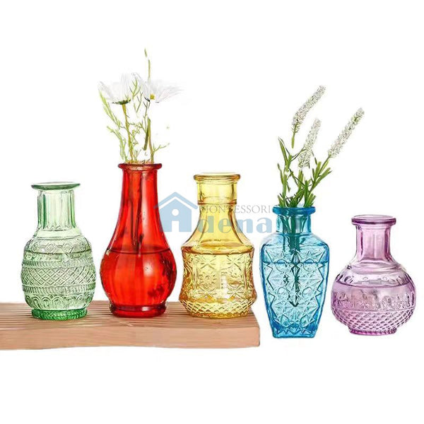 Kindergarten practical life materials CASA vase flower arrangement and cutting work set, children's vase, small vase