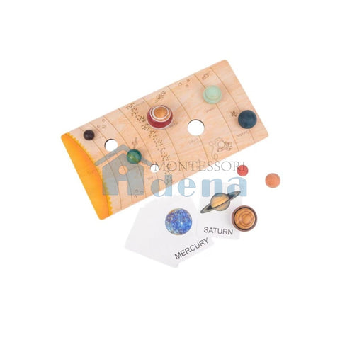 Match puzzle of Solar System  with Name Cards