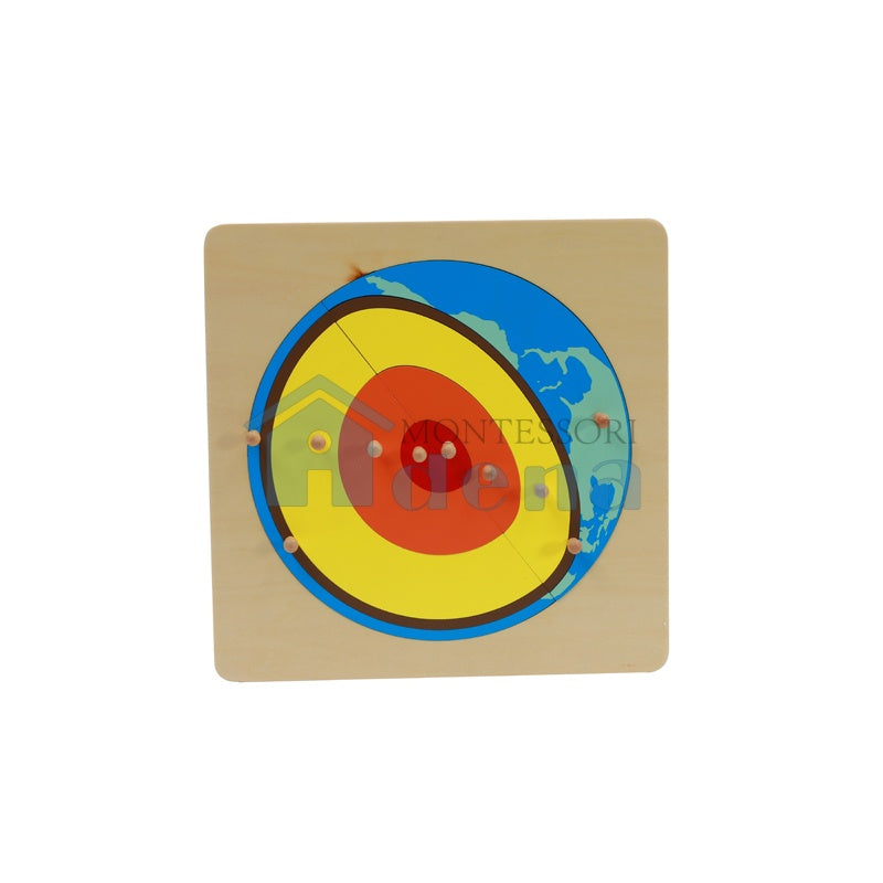 Layers of the Earth Wooden Puzzle