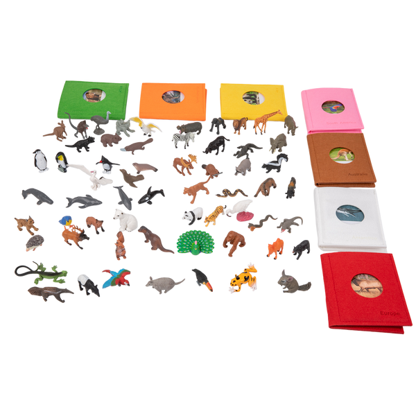 Adena Montessori Animals of the seven continents Montessori Toys for Kindergarten