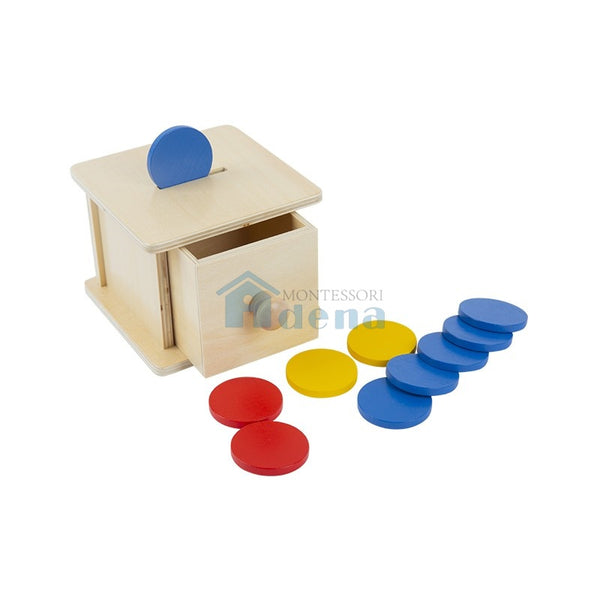Adena Montessori Materials Imbucare Box w/ Color Coins