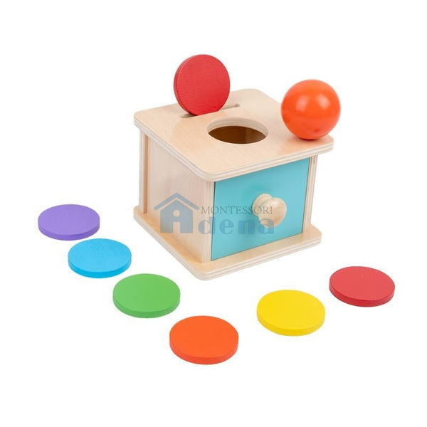 Adena Montessori Materials Imbucare Box w/ Color Coins
