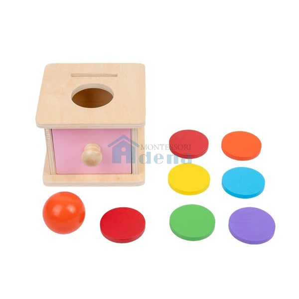Adena Montessori Materials Imbucare Box w/ Color Coins