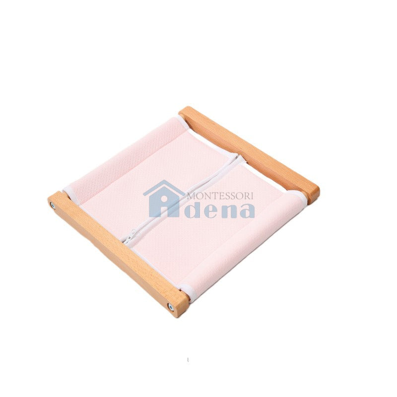 Adena Montessori Practical Life Materials Zipper Dressing Frame