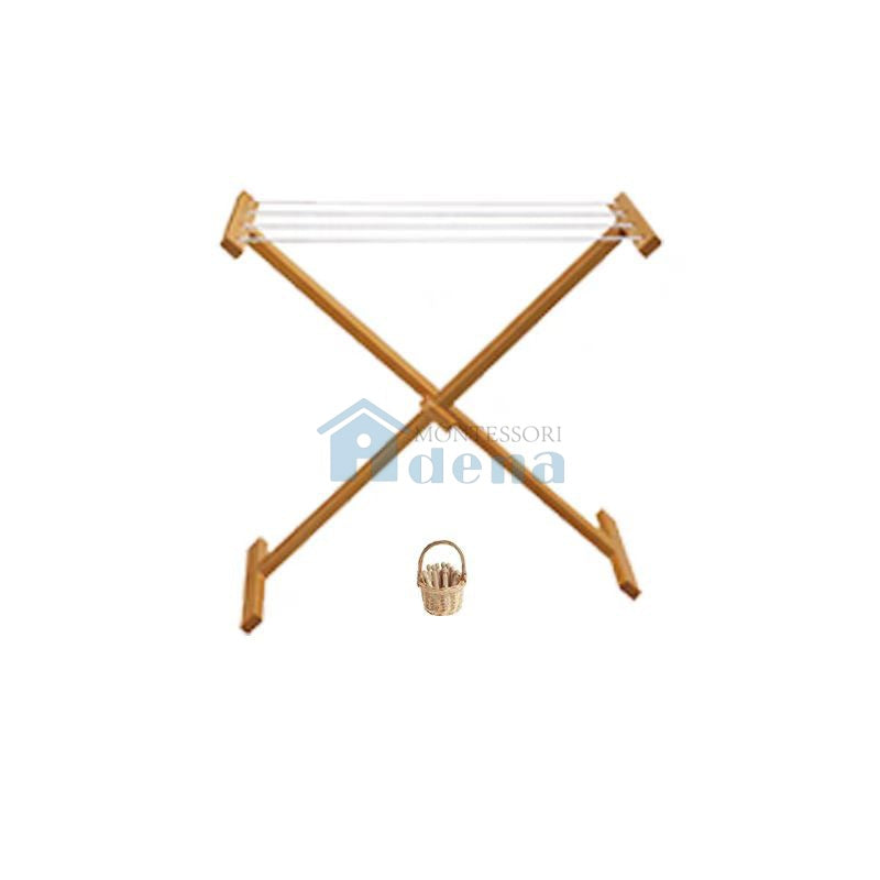 Wooden Clothes Drying Rack