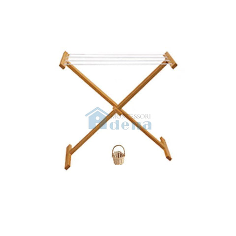 Wooden Clothes Drying Rack
