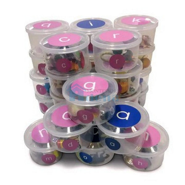 Montessori Language Vowel and Consonant Sound Objects -125pcs L003