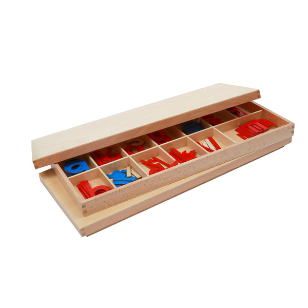 Wood - Large/ Small Movable Alphabet (Red & Blue)