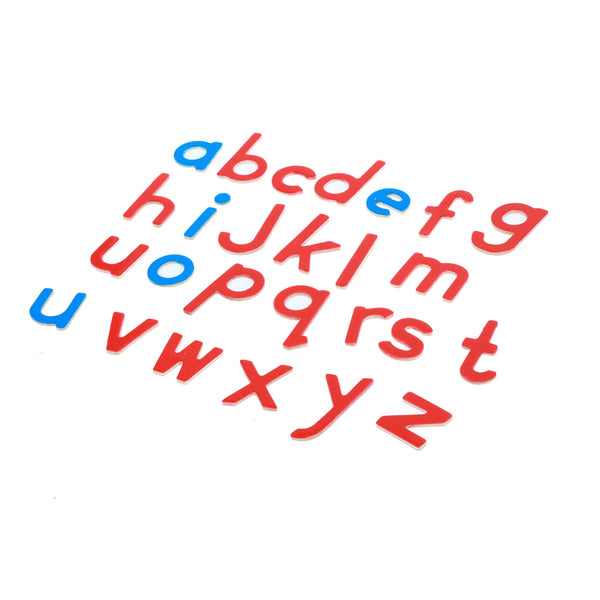 Wood - Large/ Small Movable Alphabet (Red & Blue)