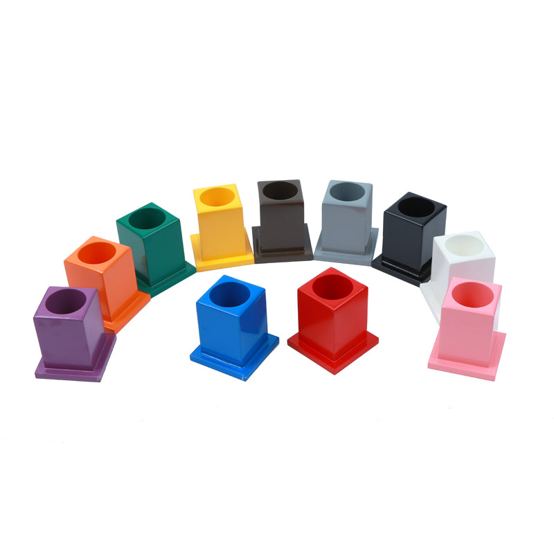 Set of 11 Colored Pencil Holders L050