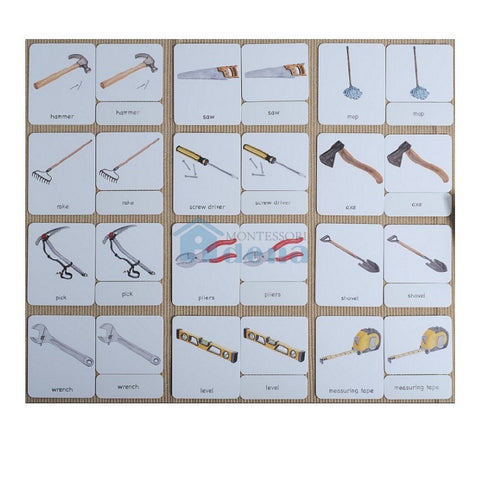 Tools 3-Part Cards English w/ Stand