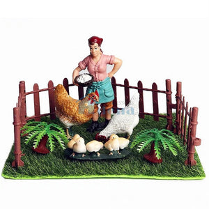 Peasant Woman + Chicken  Set