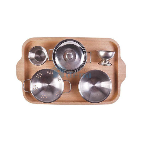 Objects With Similar Matching Cards -Cooking Materials and Cards with wooden tray