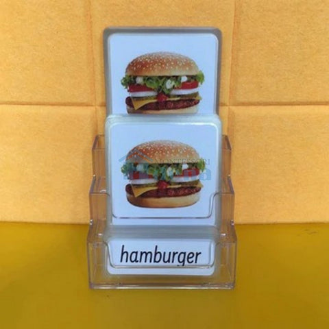 Three-Parts Cards w/ Stand -Food（24 sets）