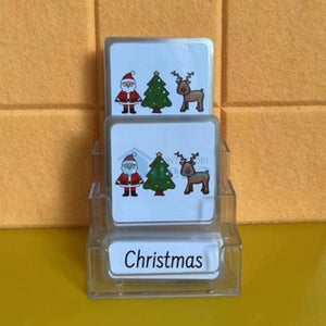 Three-Parts Cards w/ Stand -Christmas Subject（18 sets）