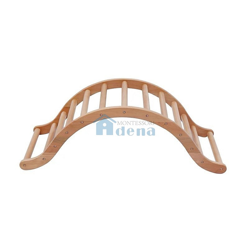 Adena Montessori Arch Shaped Large Climbing Frame Beechwood Infant & Toddler Equipment