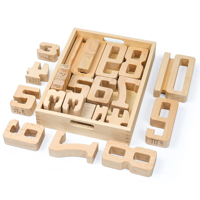 Block Math 32 32 number building blocks, number blocks β Montessori Toys
