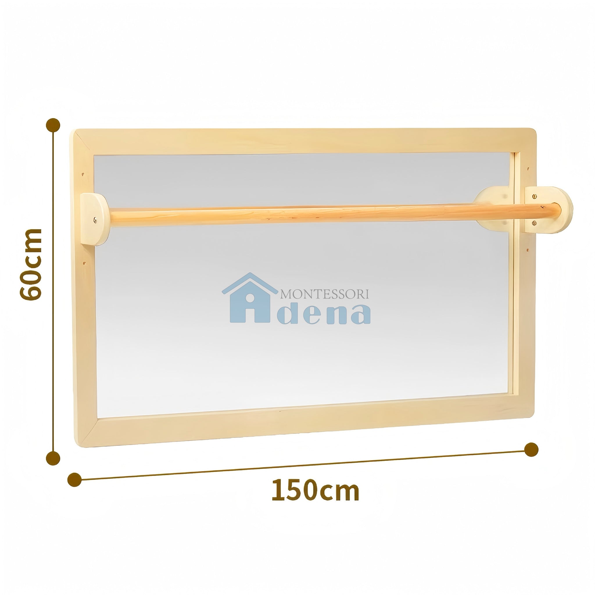 Adena Montessori Walking Mirror Beechwood Infant & Toddler Equipment