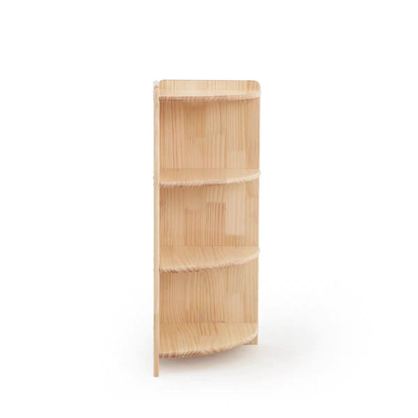 Corner Shelf Rubberwood