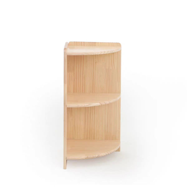 Corner Shelf Rubberwood