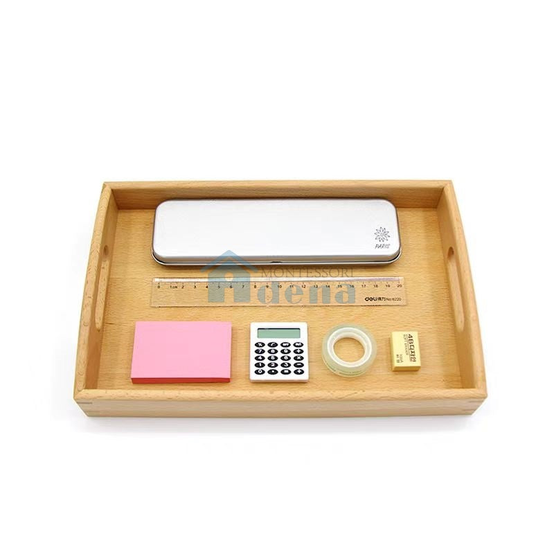 Replicas Objects -Stationery Tools with wooden tray