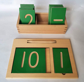 Number writing board with box