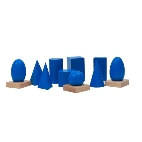Geometric Solids with Stand, Bases, and Box A050