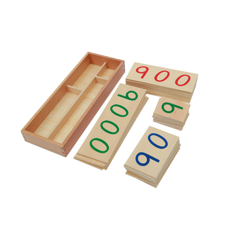 Large Wooden Number Cards With Box (1-9000)	C052