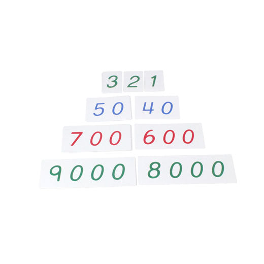 Small PVC Number Cards With Box (1-9000)	C059