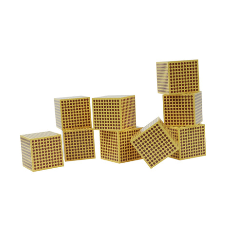 9 Wooden Thousand Cubes	C094