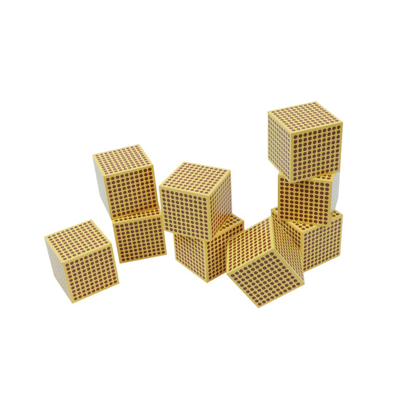 9 Wooden Thousand Cubes	C094