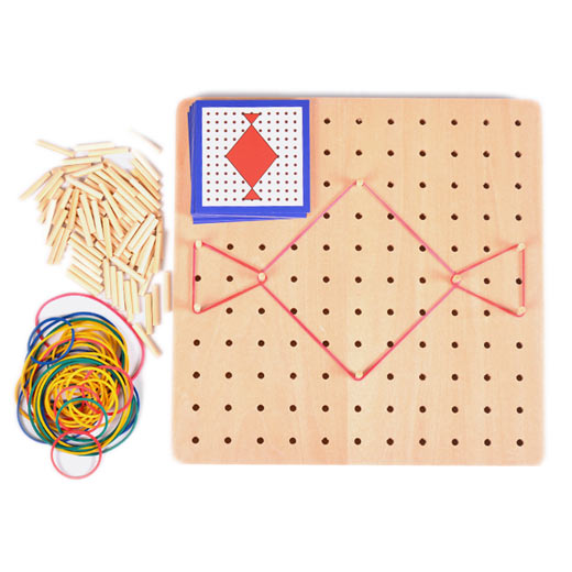 Adena Montessori Educational Materials Large Geometric Board