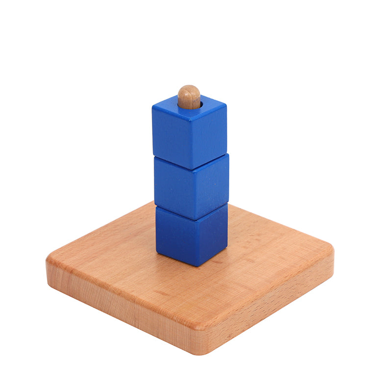 Cubes on Vertical Dowel